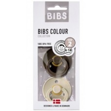 BIBS Colour sutter, Chocolate/Sand, str. 2, 2 stk.