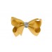 Bows by Stær Sløjfe, 8 cm, dijon med glimmer