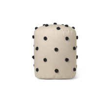 Dot tufted pouf - sand/sort