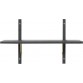 Sector hylde, single/narrow - sort ask/ messing