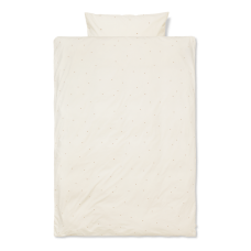 Voksen sengetøj - dot embroidery/off-white