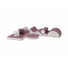 Intro-set large, pastel violet/hvid