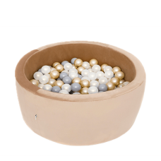 Misioo Boldbassin med 150 bolde, gold velvet, 90x30x5cm