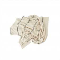 OYOY Living blanket, Rivi, Off white/Black