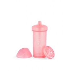 TwistShake Børne kop, Pastel lyserød, 360 ml
