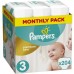 Pampers Premium Protection, størrelse 3 Midi, 6-10 kg, månedsæske (1x 204 bleer)