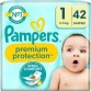 Pampers New Babybleer Størrelse 1 2-5 kg ​​2x42 pakke