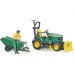 Bruder Bworld John Deere plænetraktor med trailer 62104