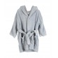 Embroidered bathrobe 3-4 years - Pearl Blue