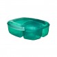 Sistema Food Box Triple Split Frokost 2L Minty Teal