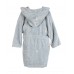 Embroidered bathrobe 3-4 years - Pearl Blue